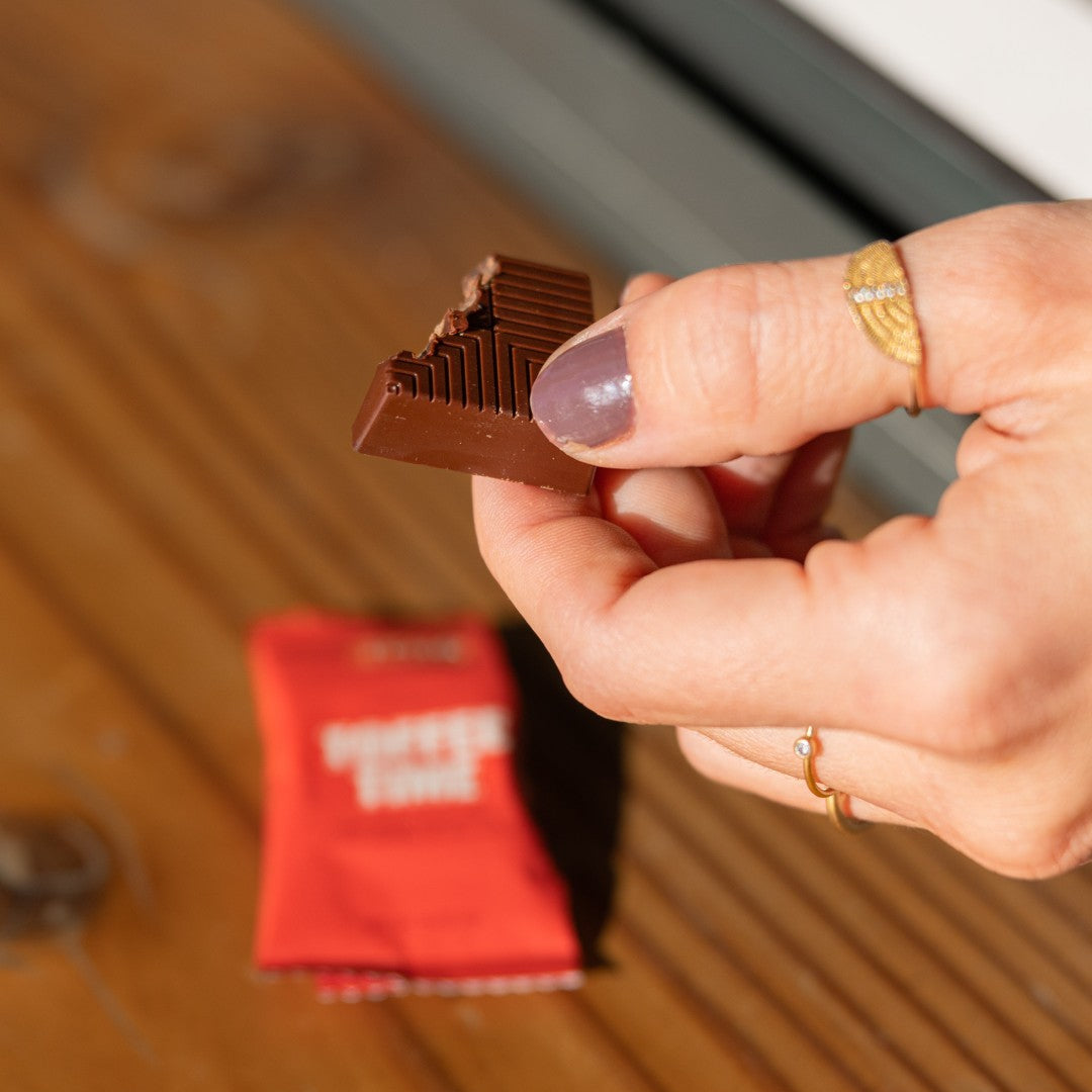 TCHO Toffee Time Oat Milk Chocolate Mini Bar - 7g