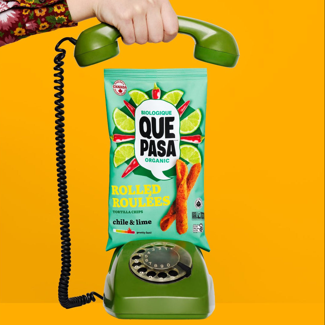 Que Pasa Rolled Tortilla Chips Chile & Lime - 184g
