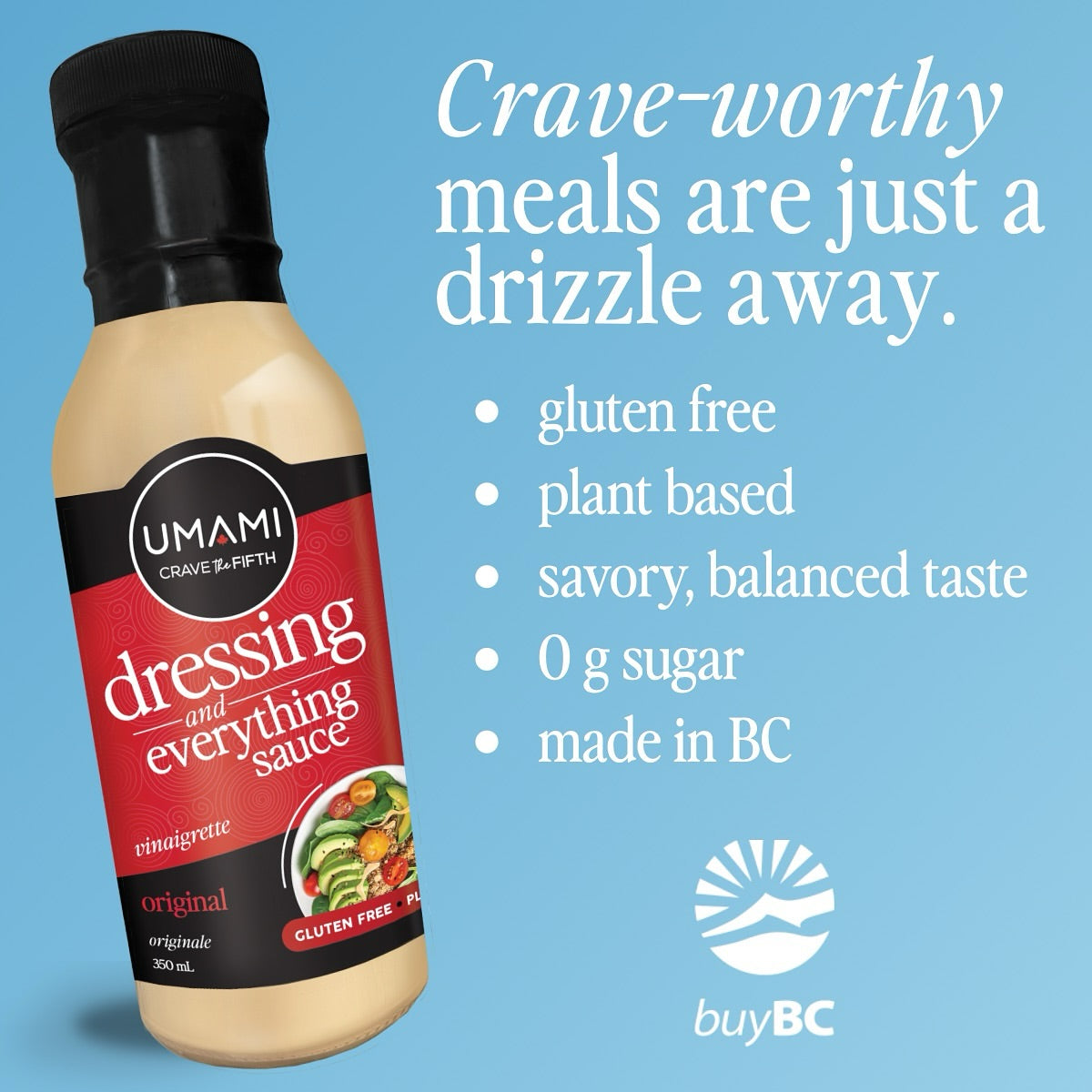 Umami Crave la 5e vinaigrette originale - 375 ml