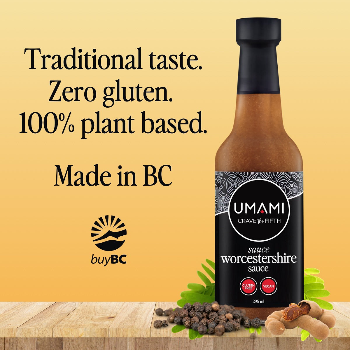 Sauce Umami Crave the 5th Worcestershire - 295ml Vegan Supply Sauce Umami Crave the 5th Worcestershire - 295ml Vegan Supply