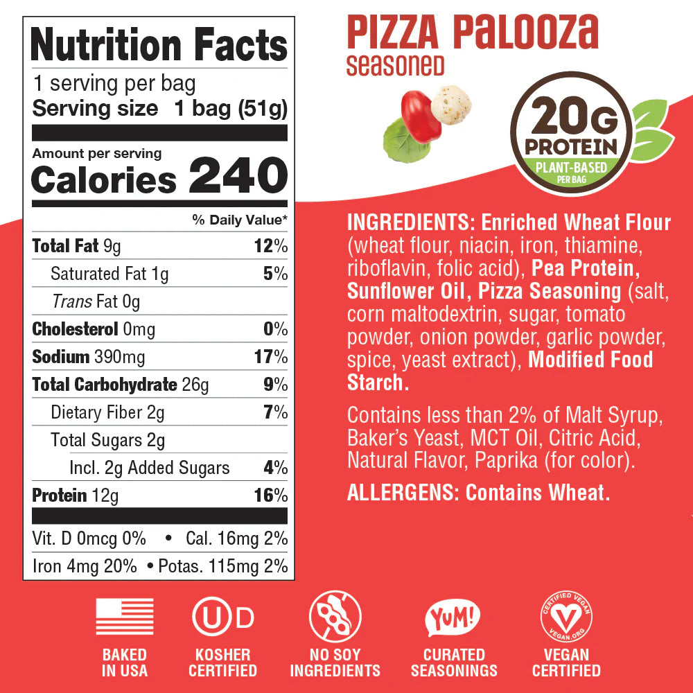 Lenny & Larry's Pizza Palooza Fitzels Protein Pretzels - 85g