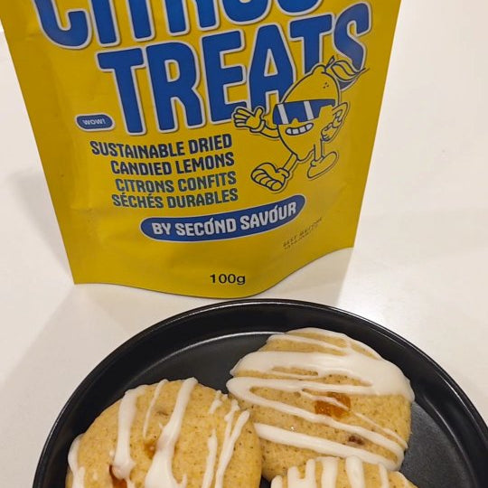 Second Savour Candied Lemon Citrus Treats - 100g