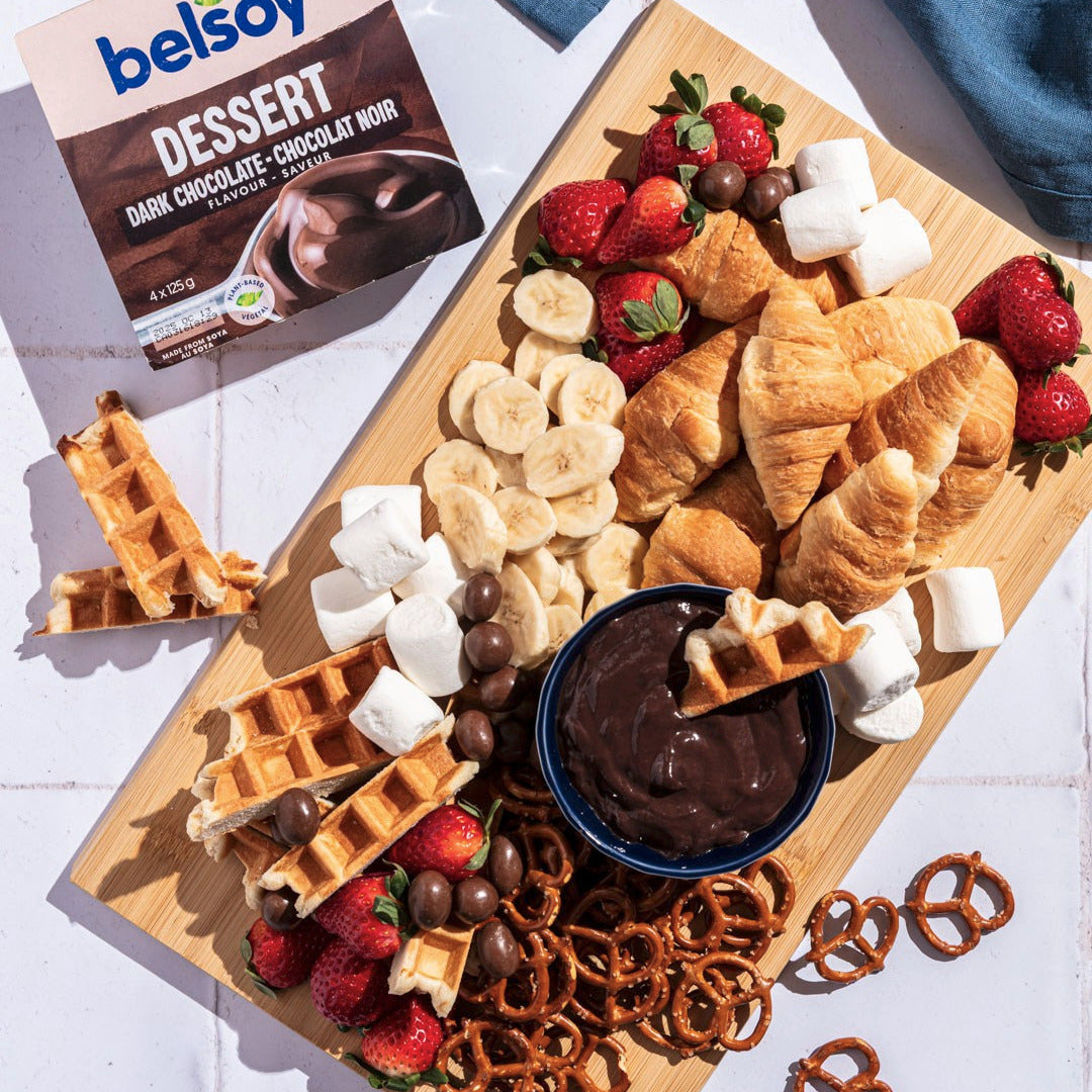 Pudding au chocolat noir Belsoy - 4x 125g