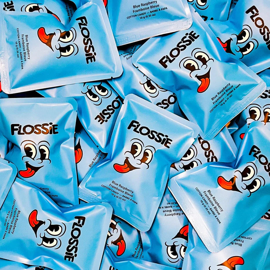 Flossie Blue Raspberry Cotton Candy - 10g