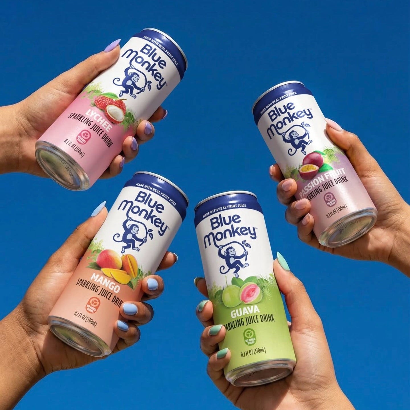 Blue Monkey Sparkling Passionfruit Juice Drink - 330ml
