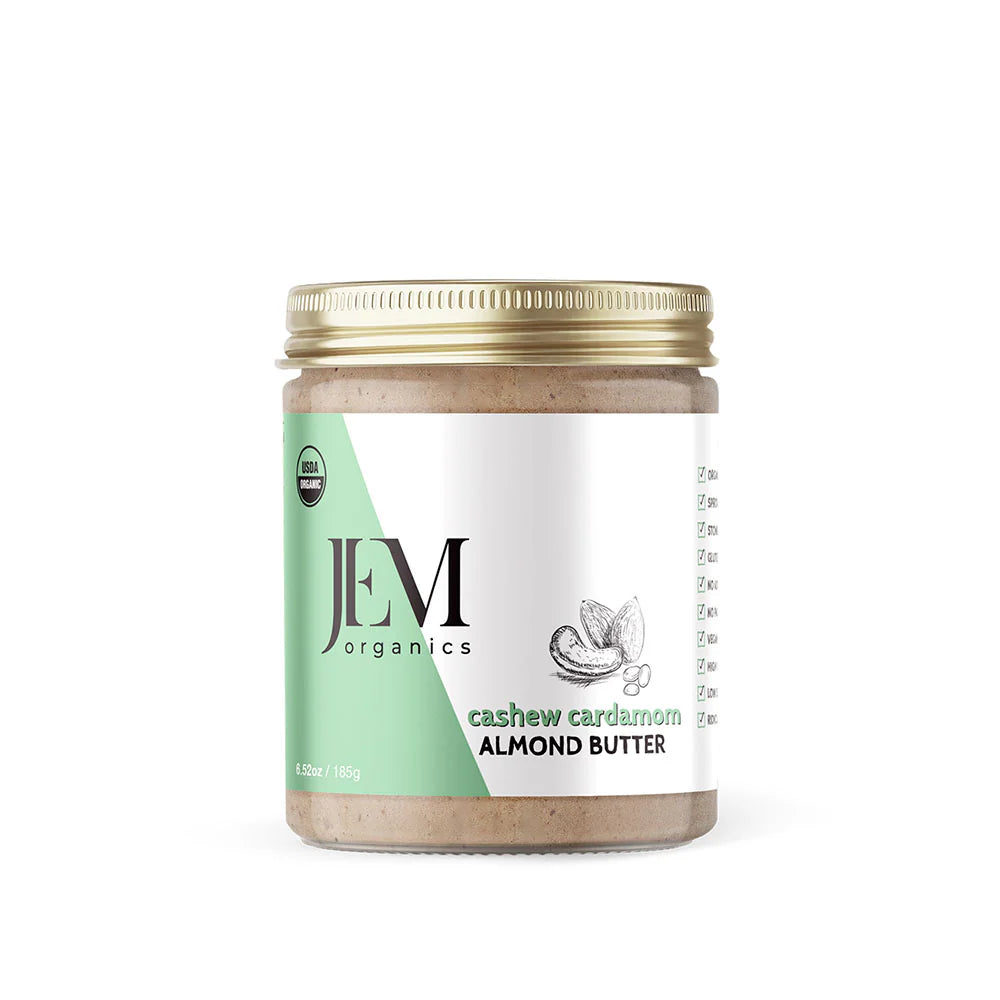 Jem Cashew Cardamom Sprouted Almond Butter - Multiple Sizes