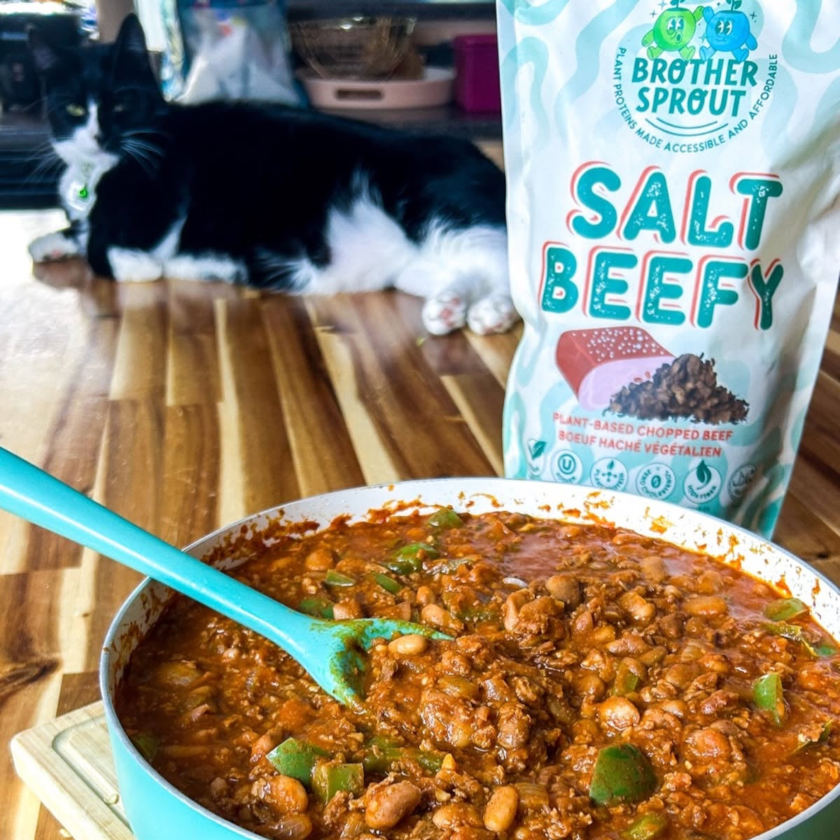 Brother Sprout Salt Beefy Plant-Based Chopped Beef - 500g