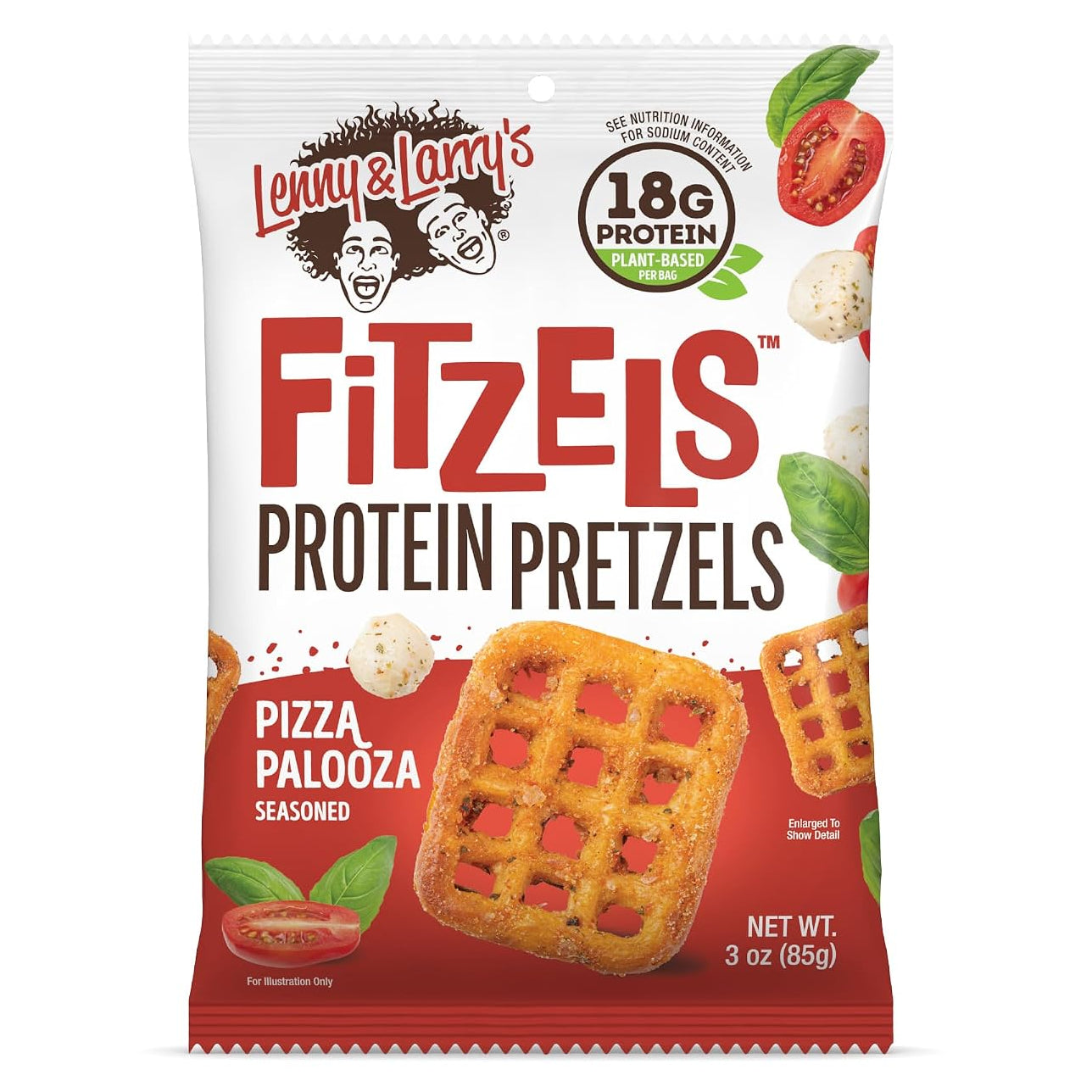 Lenny & Larry's Pizza Palooza Fitzels Protein Pretzels - 85g