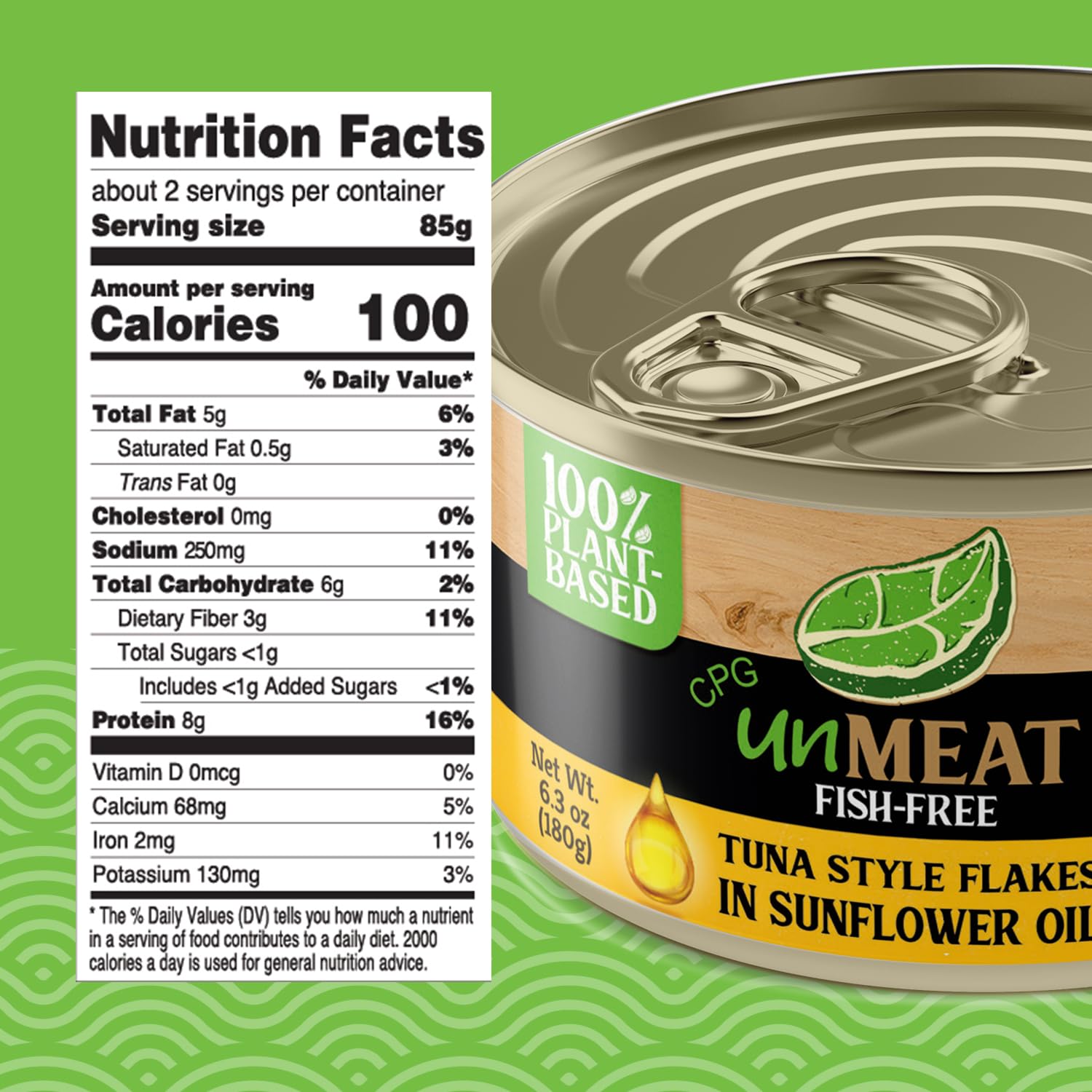 nonMEAT Tuna Flakes in Sunflower Oil - 180g