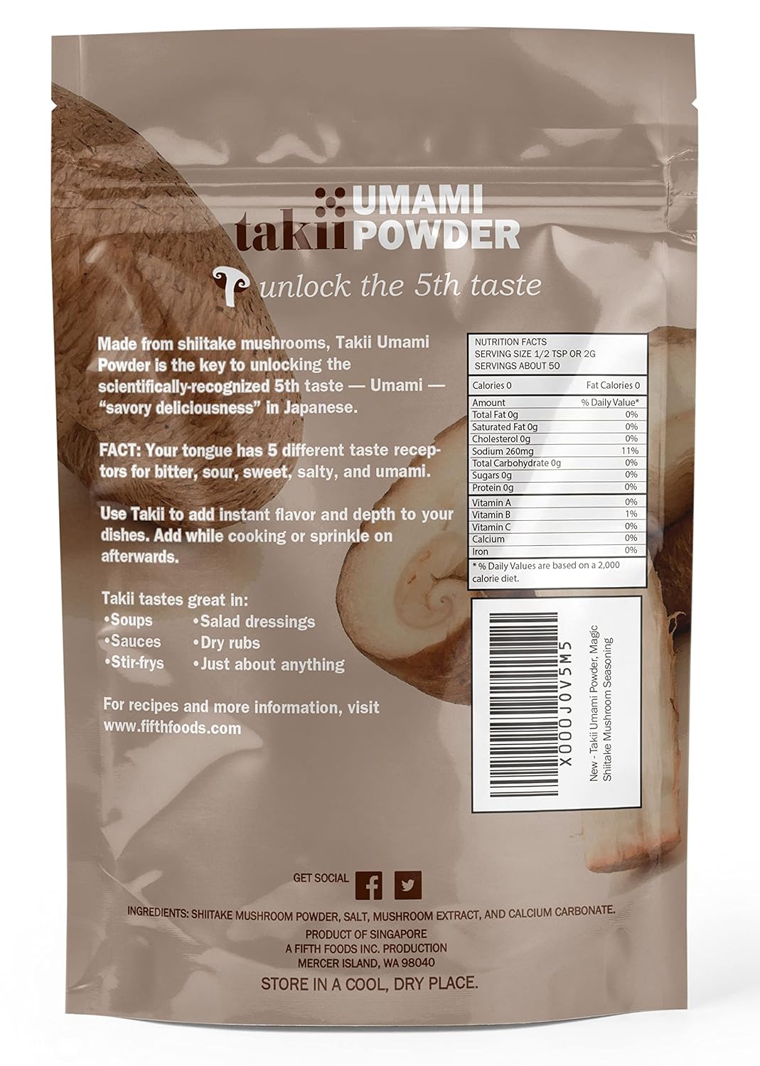Fifth Foods Takii Umami Powder - 100g