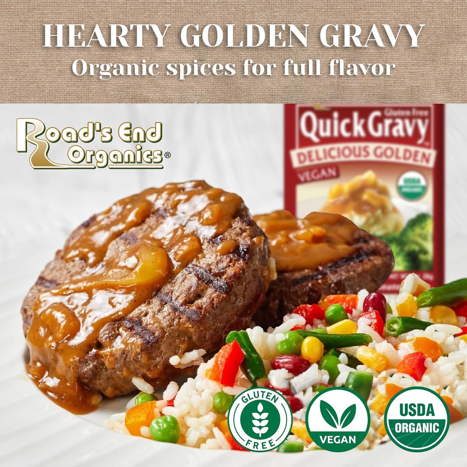 Road's End Organic Delicious Golden Gravy Mix - 28g