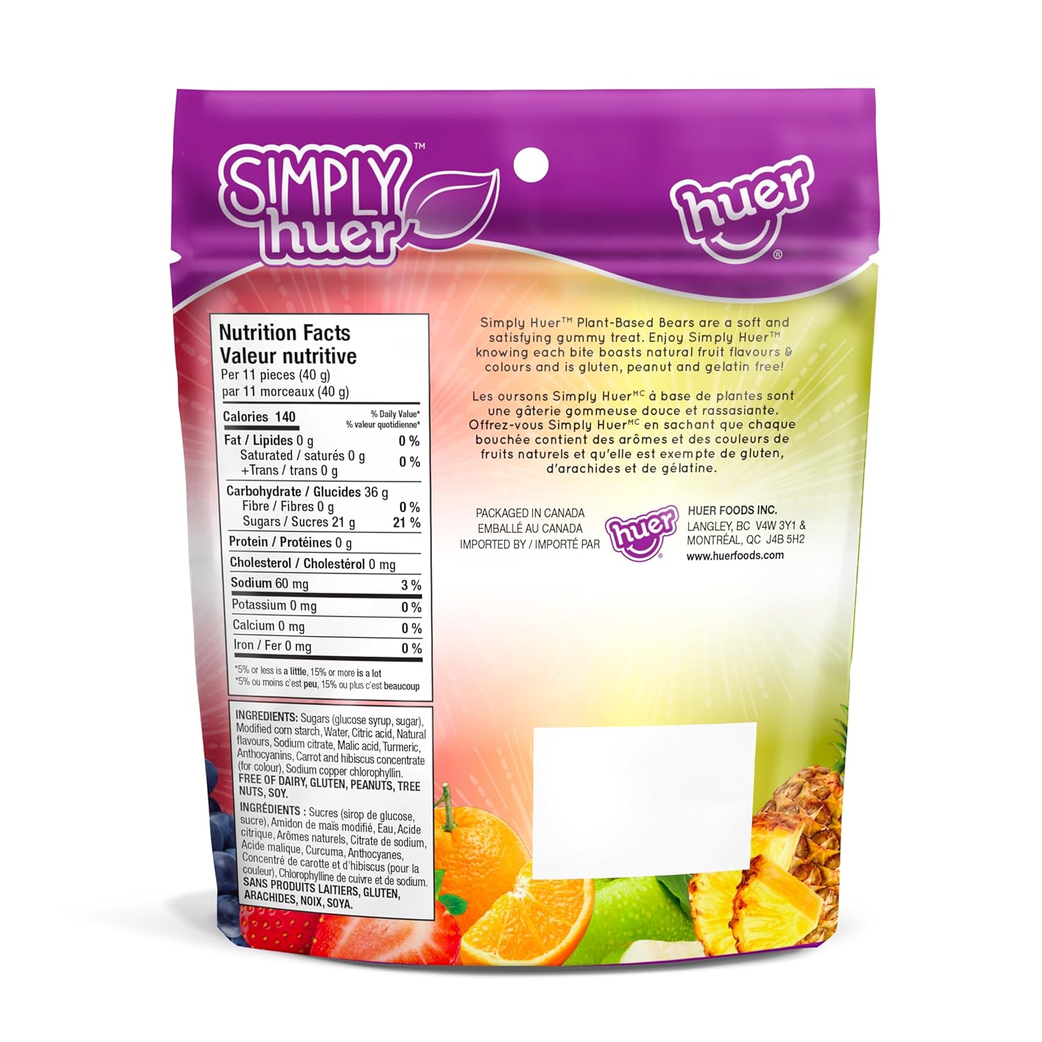 Simply Huer Sour Gummy Bears - 150g