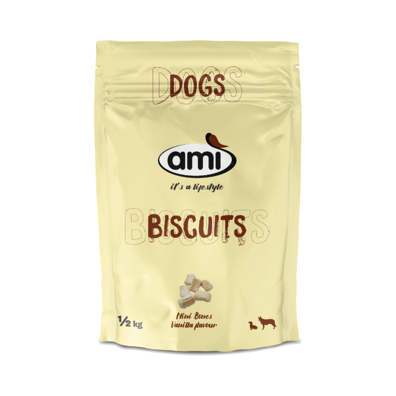 Ami Biscuits Mini Bones Vanilla Flavour - 500g