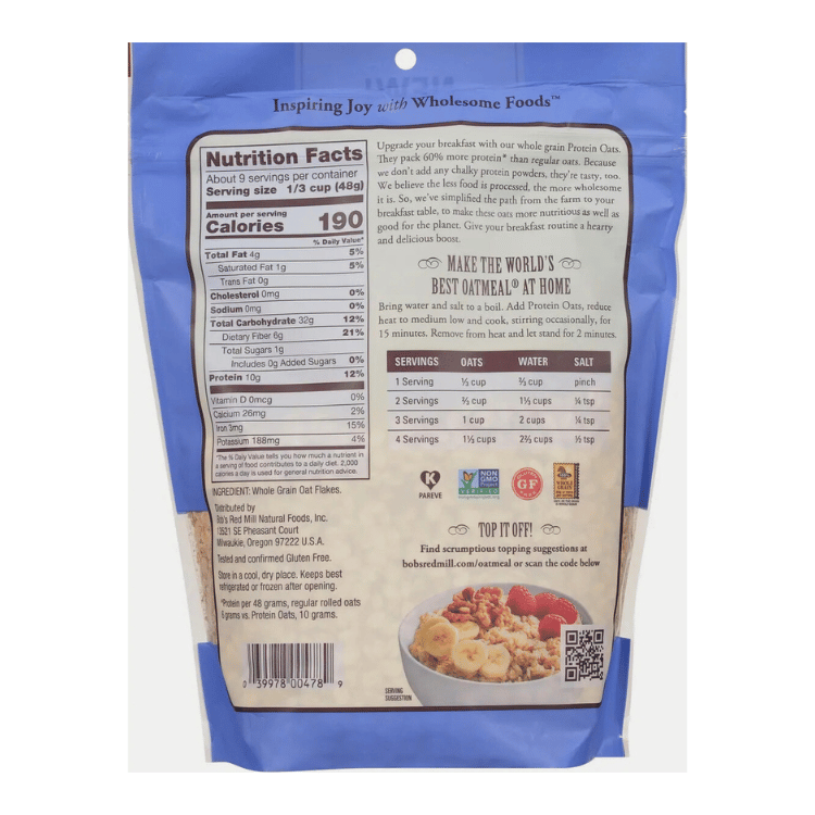 Bob's Red Mill Avoine extra épaisse sans gluten - 907g