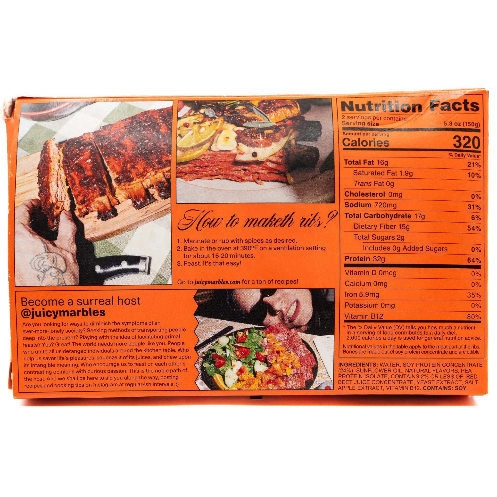 Juicy Marbles Baby Ribs - 350g