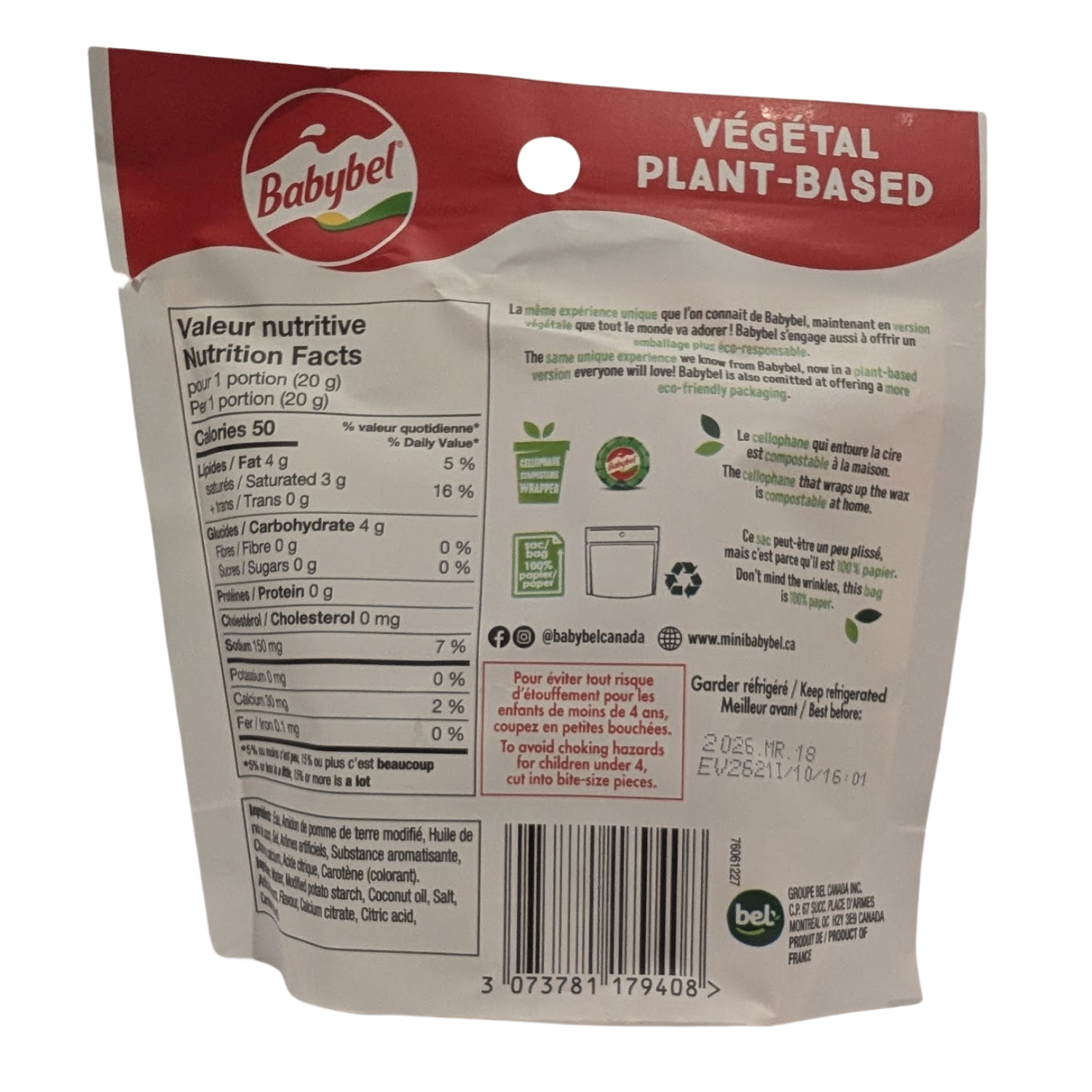 Fromage Végétal Babybel - 100g