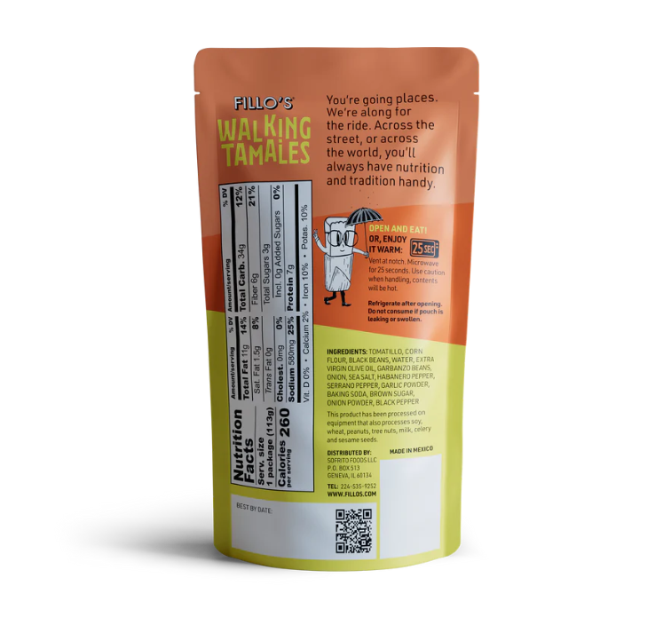 Fillo's Habanero Walking Tamale - 113g