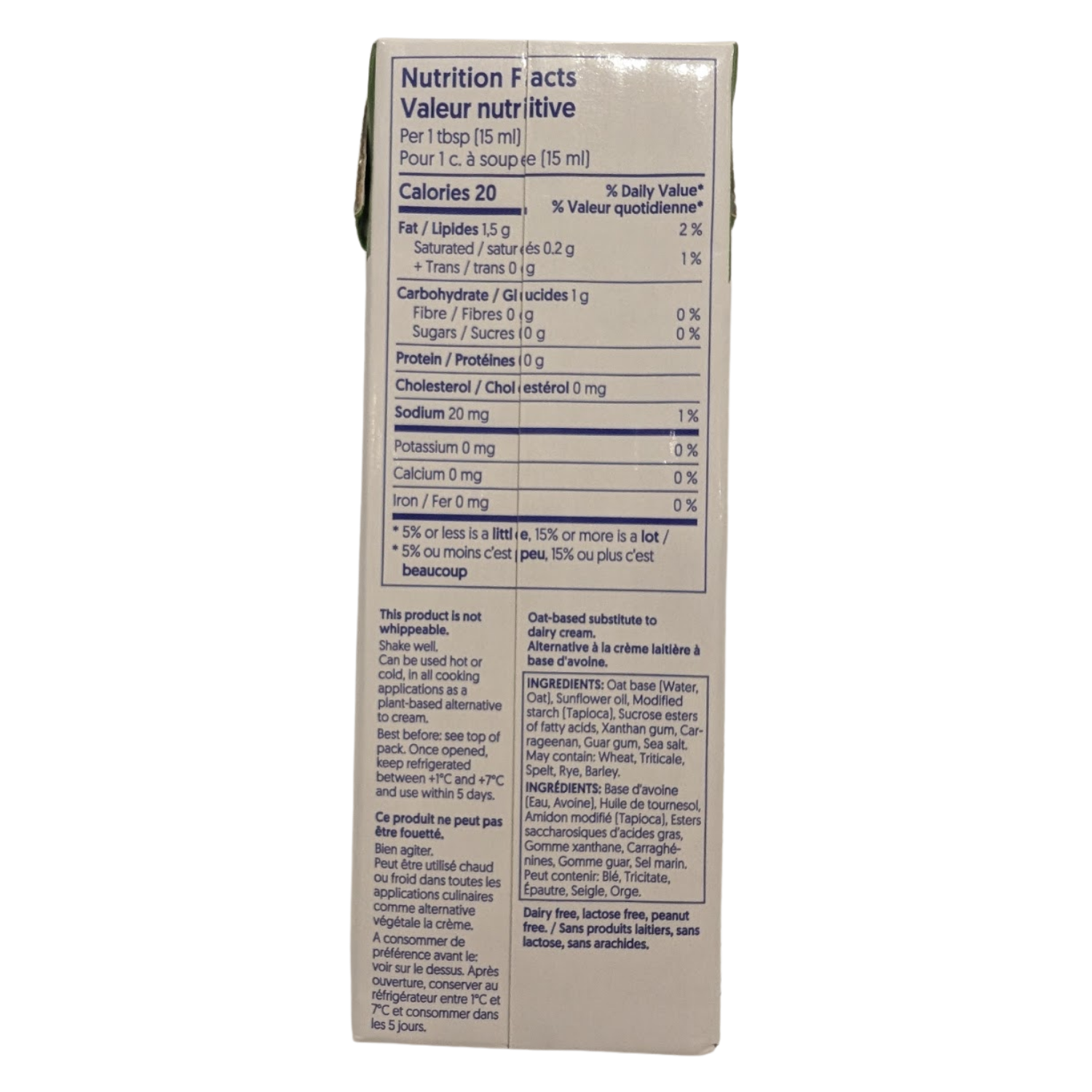 Belsoy Cuisine Oat Cooking Cream - 250ml