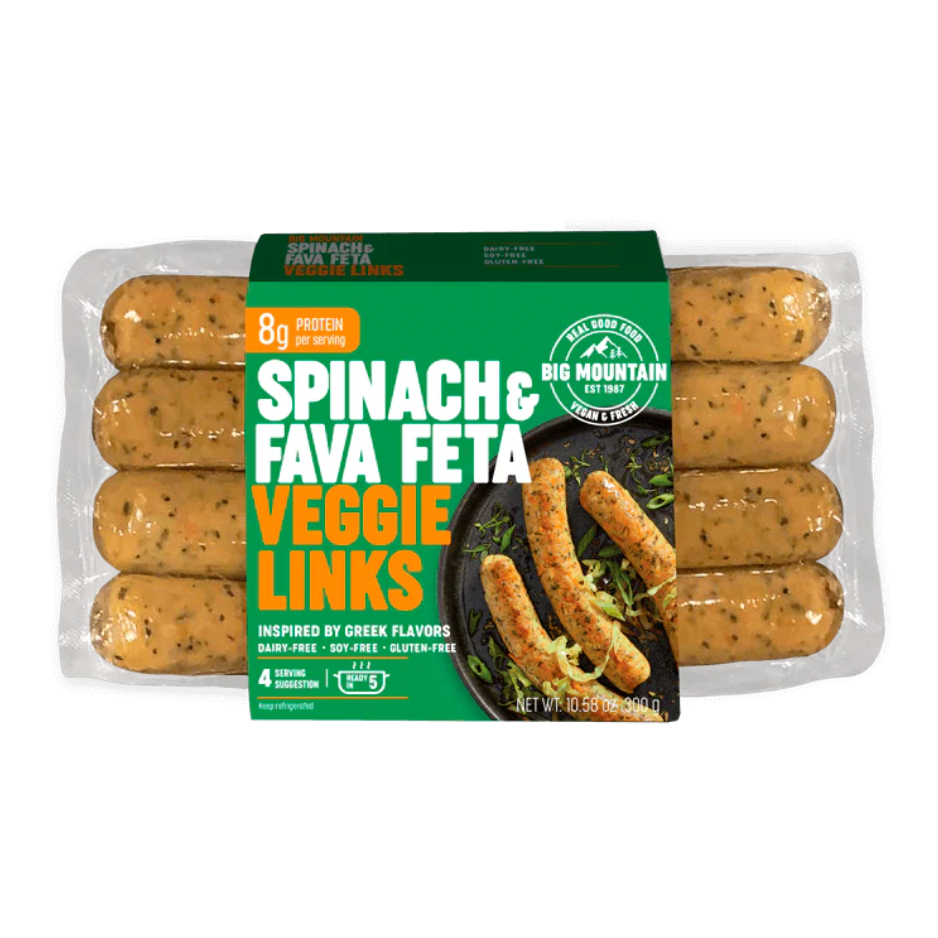 Big Mountain Foods Spinach and Fava Feta Links - 300g