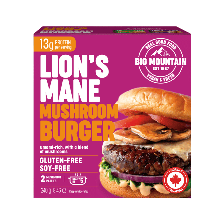 Big Mountain Foods Lion's Mane Mushroom Burger - 240g