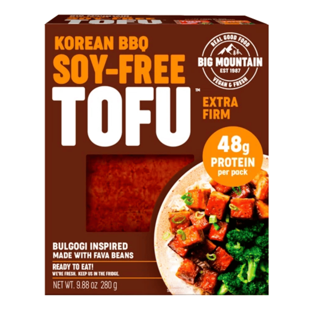 Big Mountain Foods Soy-Free Korean BBQ Fava Bean Extra Firm Tofu - 280g