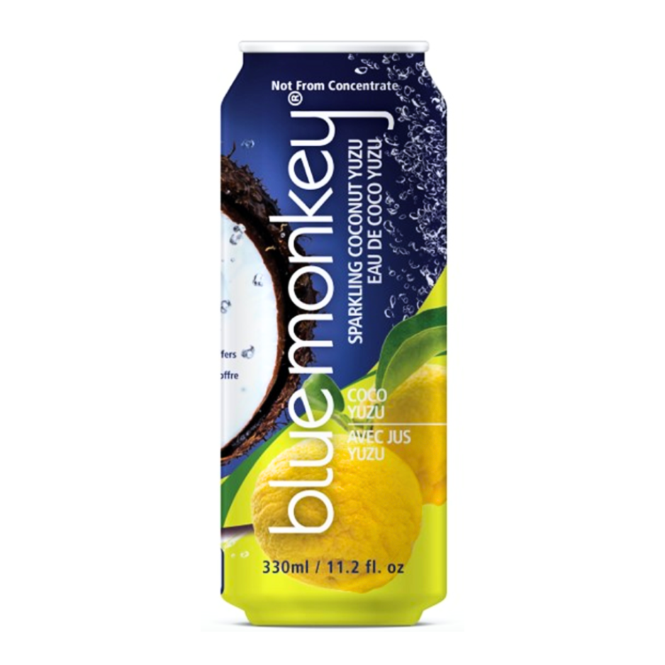 Blue Monkey Sparkling Coconut Water Yuzu Juice - 330ml
