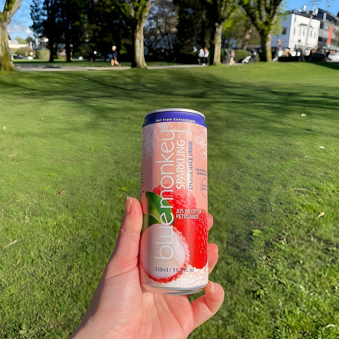 Blue Monkey Sparkling Lychee Juice Drink - 330ml