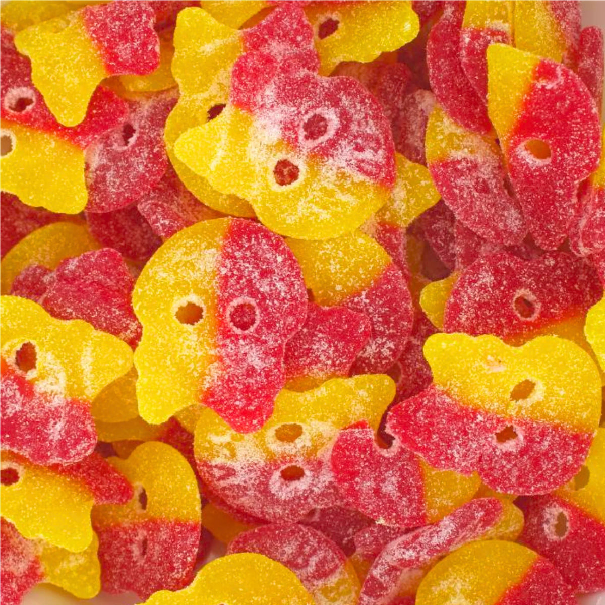 Bubs Sour Lemon Raspberry Skalle - 90g