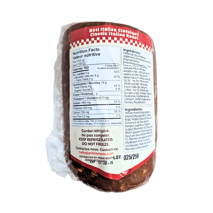 CLEARANCE - Prime Roots Classic Italian Roast Salami Chub - 2.5 lbs