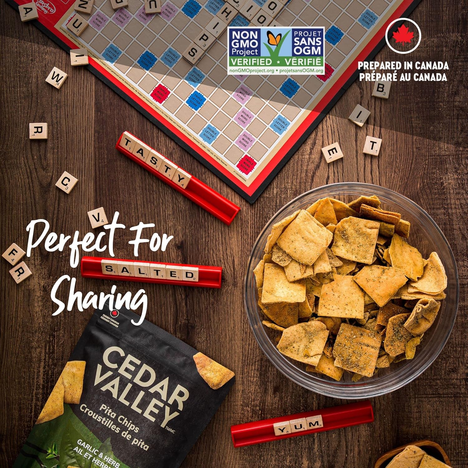 Cedar Valley Selections Croustilles de pita à l'ail et aux fines herbes - 180 g