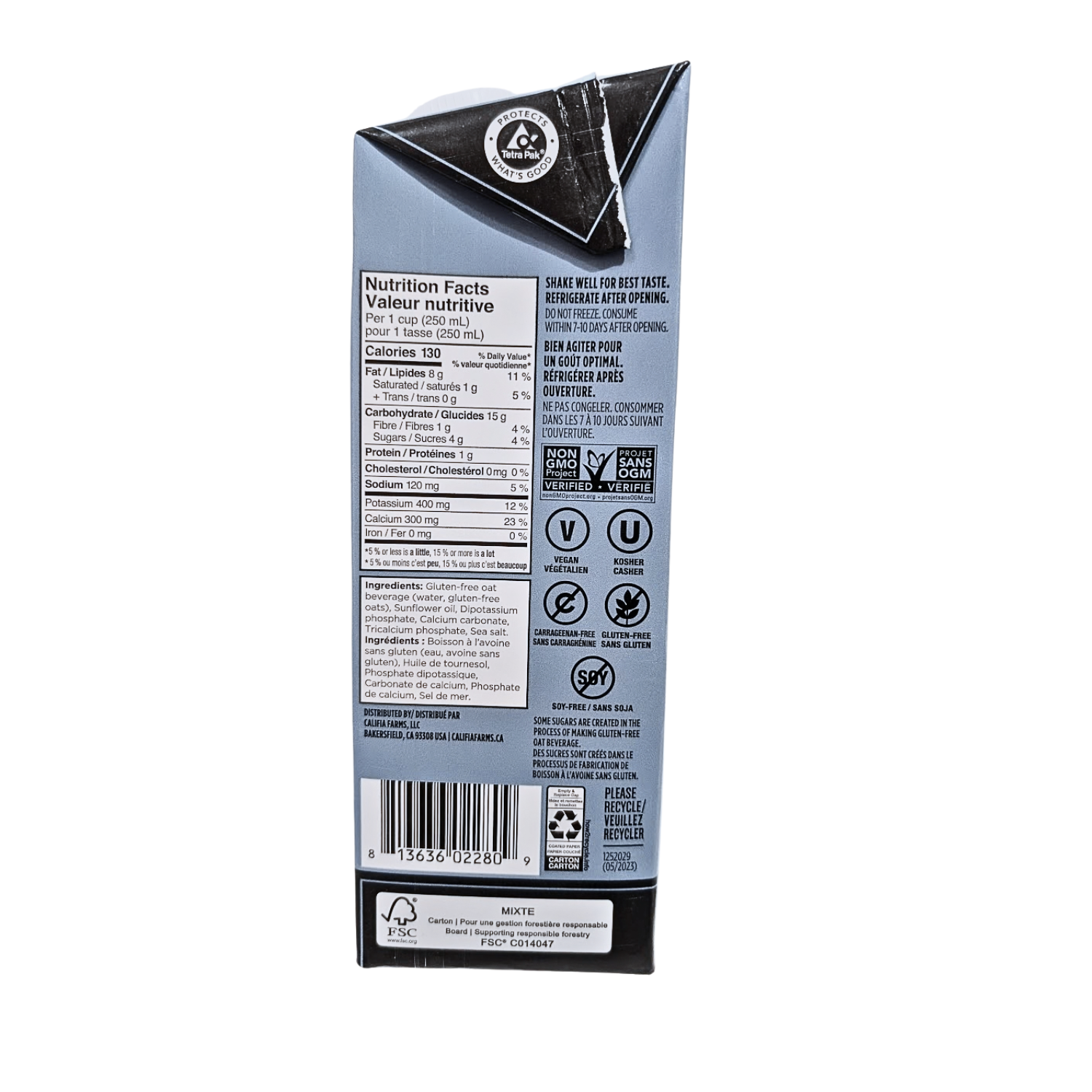 Califia Farms Barista Blend Oat Beverage - 946ml