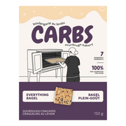 Carbs Everything Bagel Sourdough Crackers - 150g