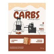 Carbs Marble Rye Sourdough Crackers - 150g