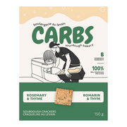 Carbs Rosemary & Thyme Sourdough Crackers - 150g