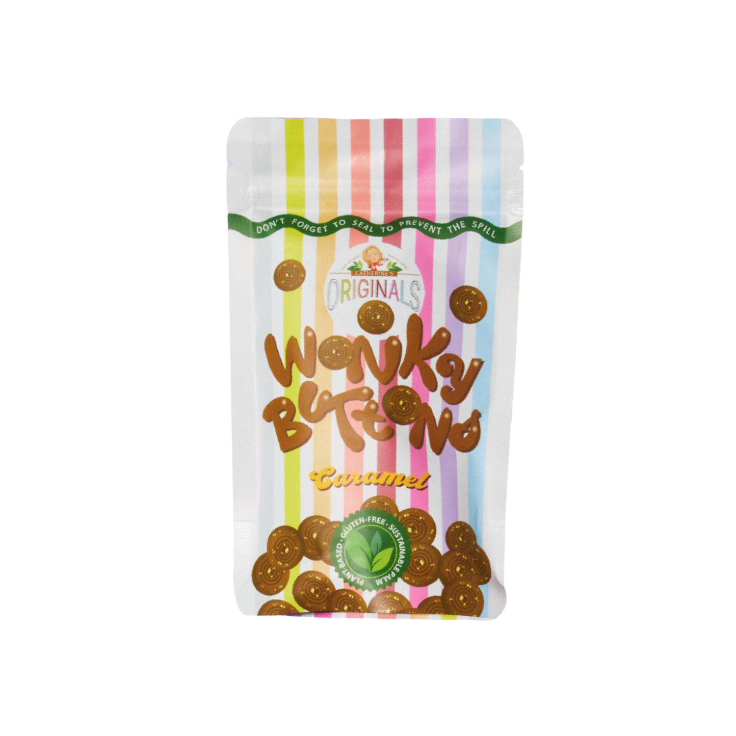 Catherine's Originals Milk Chocolate Caramel Wonky Buttons - 100g