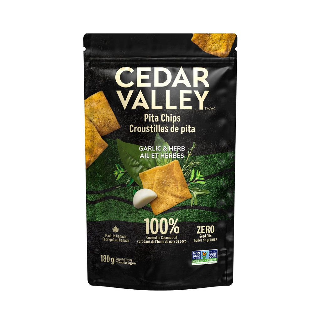 Cedar Valley Garlic and Herb Pita Chips