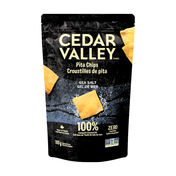 Cedar Valley Selections Sea Salt Pita Chips - 180g