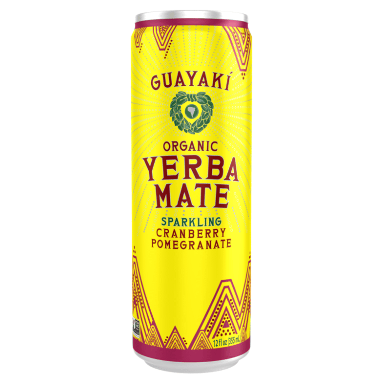 Guayaki Yerba Mate Pétillant Canneberge Grenade Canette - 355ml