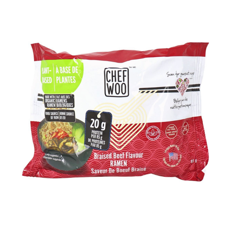 Chef Woo Vegan Braised Beef Flavour Ramen - 85g