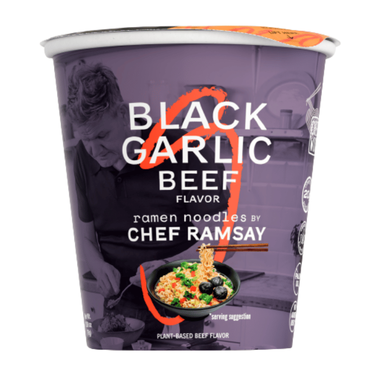 Chef Woo Black Garlic Beef Flavour Ramen Noodles by Chef Ramsay Cup - 76g