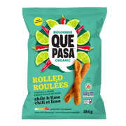 Que Pasa Rolled Tortilla Chips Chile & Lime - 184g