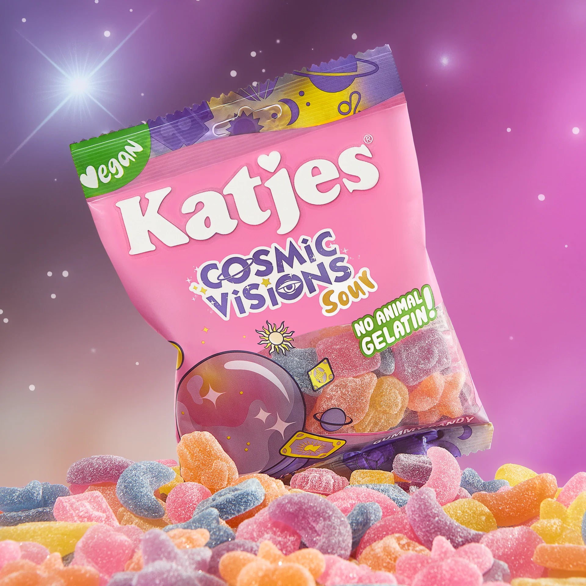 Katjes Cosmic Visions Sweet & Sour Gummies - 140g