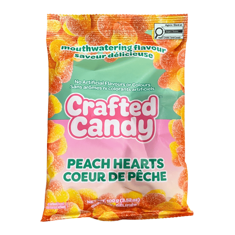 Crafted Candy Vegan Peaches - 100g