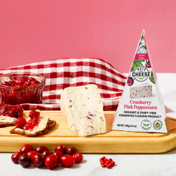Noix pour Fromage Quartier aux Canneberges et au Poivre Rose - 120g