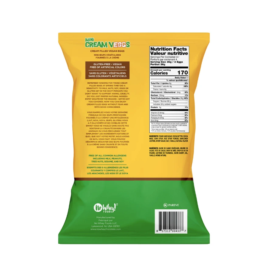 No Whey Foods Mini Cream VEGGs - Multiple Sizes