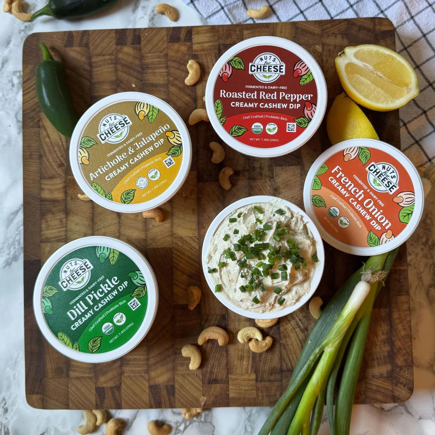 Nuts For Cheese Roasted Red Pepper Creamy Cashew Dip - 210g