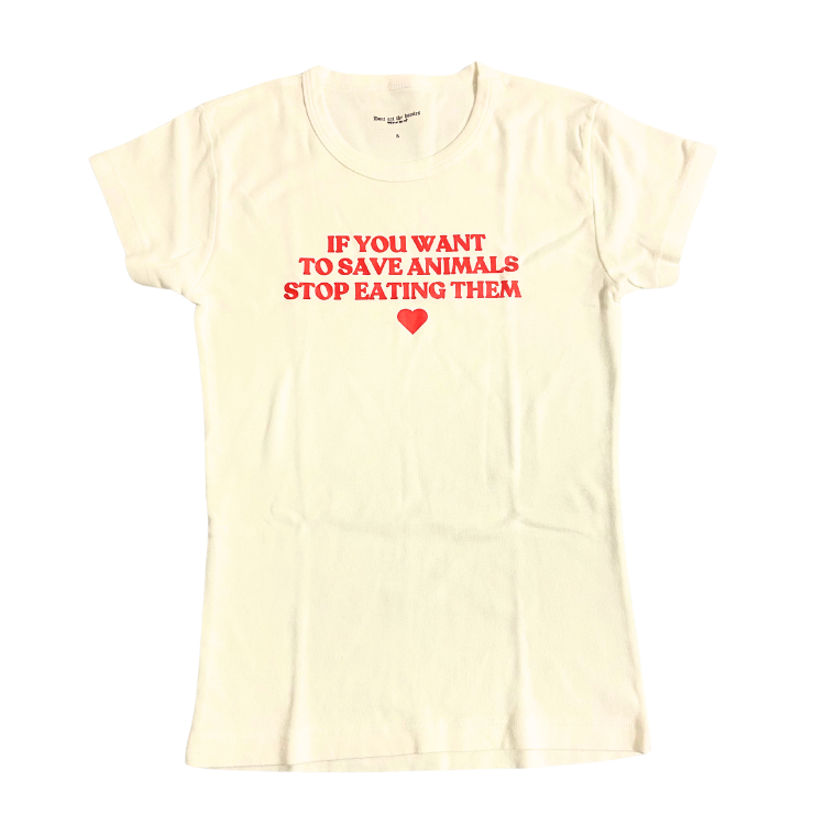 Don't Eat The Homies 'If You Want to Save Animals' Baby Tee