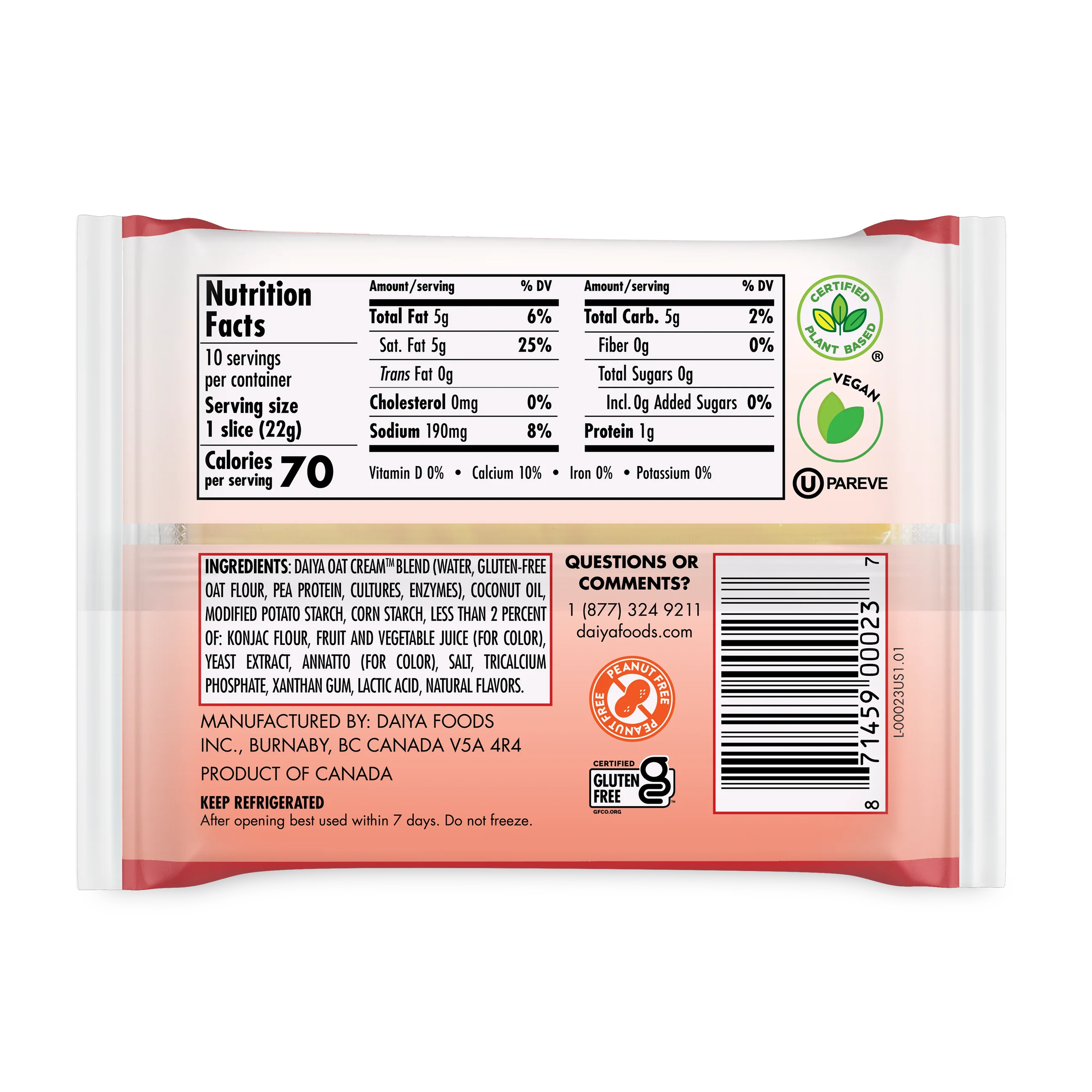 Daiya American Slices - 220g