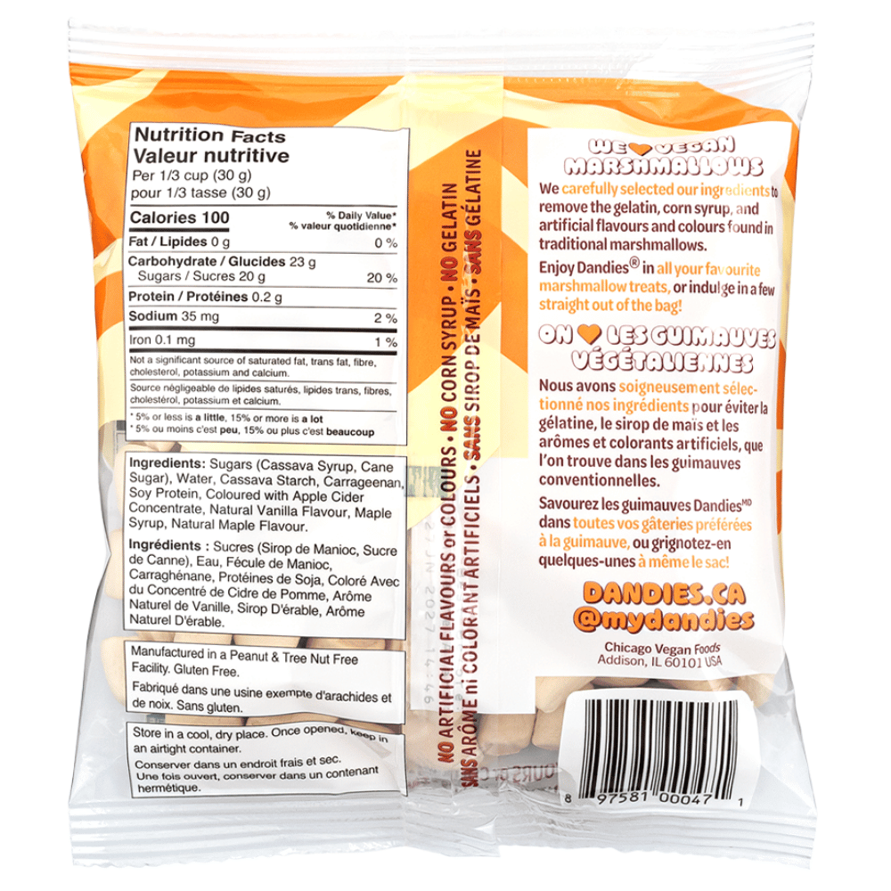 Dandies Maple Mini Marshmallows - 142g