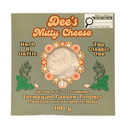 Dee's Nutty Cheese Herb And Garlic Block - 100g